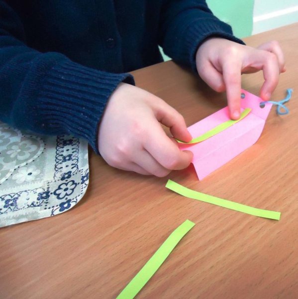 Аппликация саночки