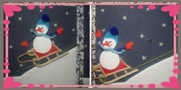 Аппликация санки