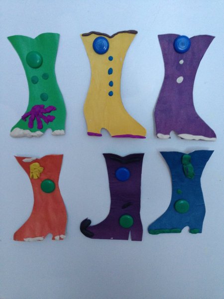 Лепка сапожок