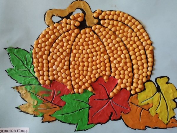 Аппликация на тему осенний урожай
