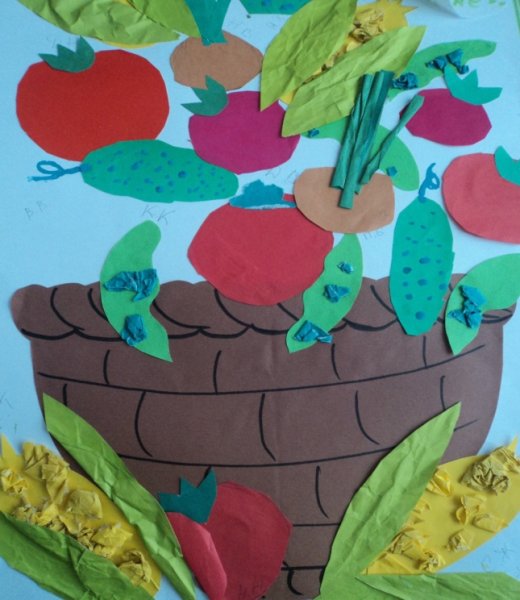 Аппликация витаминная корзина