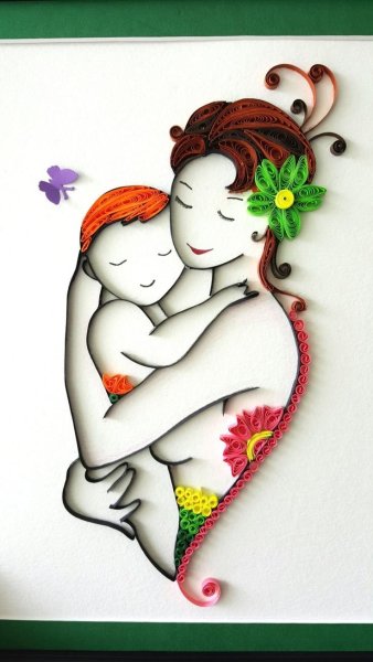 Поделка мама и ребенок