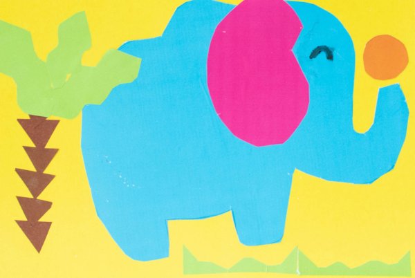 Цветная аппликация на конкурс