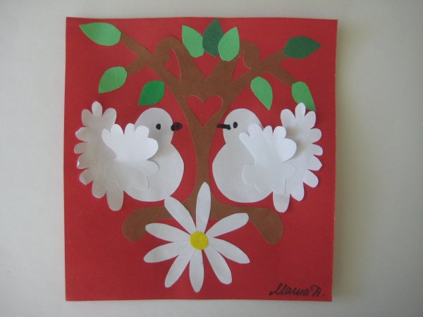 Аппликация ко Дню матери