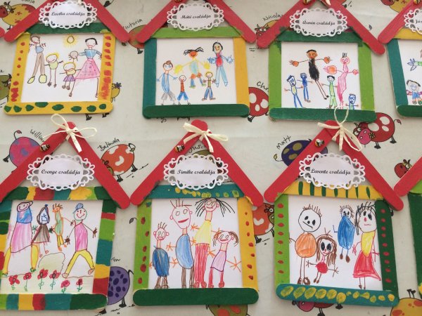 Аппликация на тему моя семья