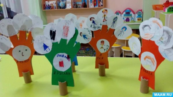 Аппликация на тему семья в средней группе