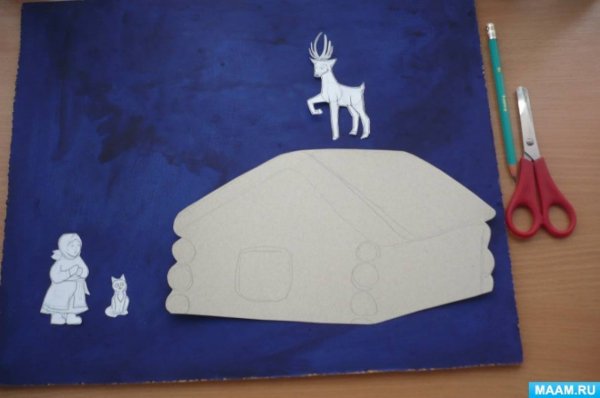 Аппликация серебряное копытце