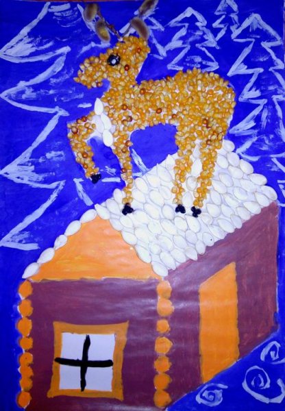 Аппликация на тему серебряное копытце