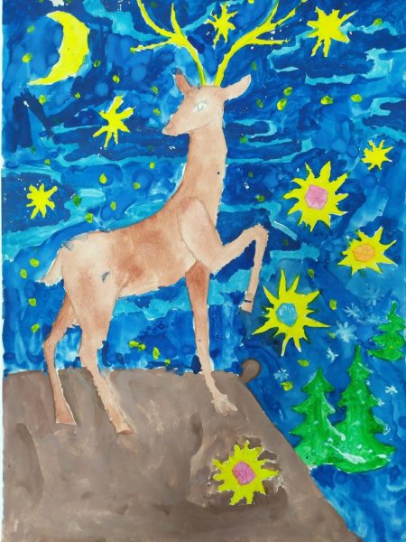 Аппликация серебряное копытце в подготовительной группе