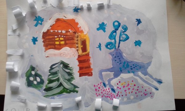 Зимний участок в детском саду по сказкам Бажов