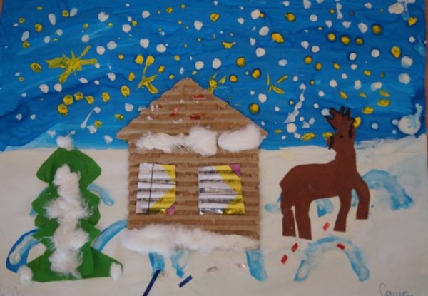 Аппликация серебряное копытце в подготовительной группе