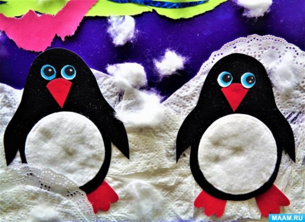 Аппликация Пингвин