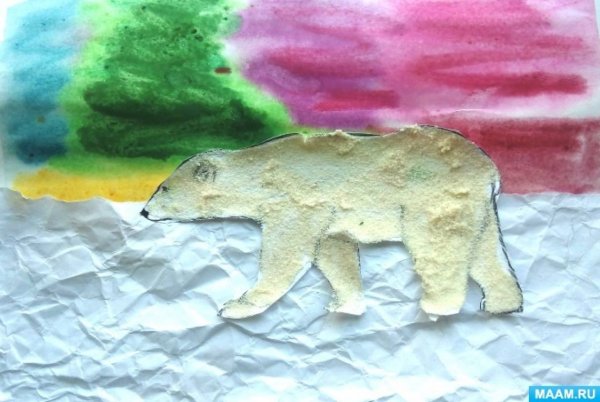 Рисование Лыкова белый медведь