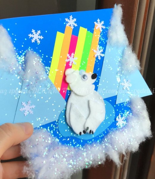 Зимняя аппликация