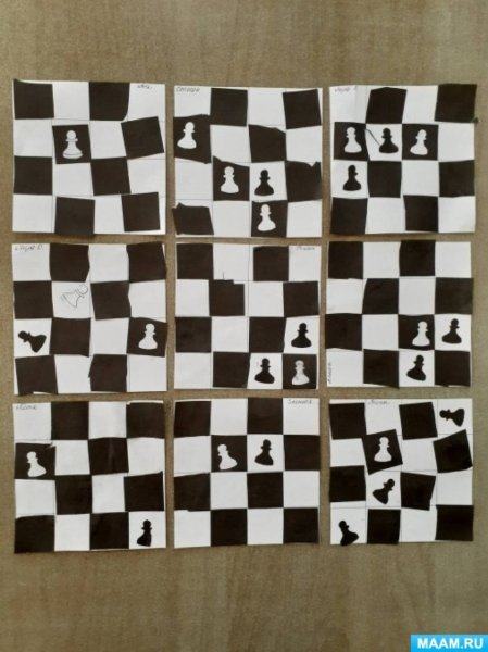 Шахматная доска поделка