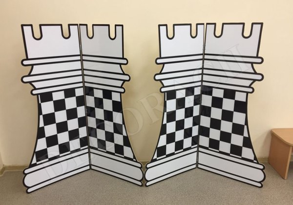 Шахматные фигуры из картона