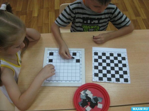 Занятия для детей по шашкам
