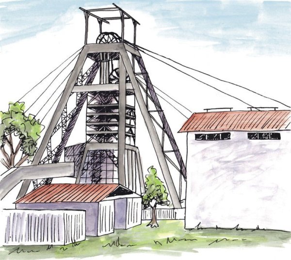 Шахта рисунок