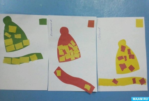 Аппликация в средней группе