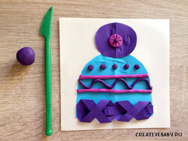 Шапочка из пластилина