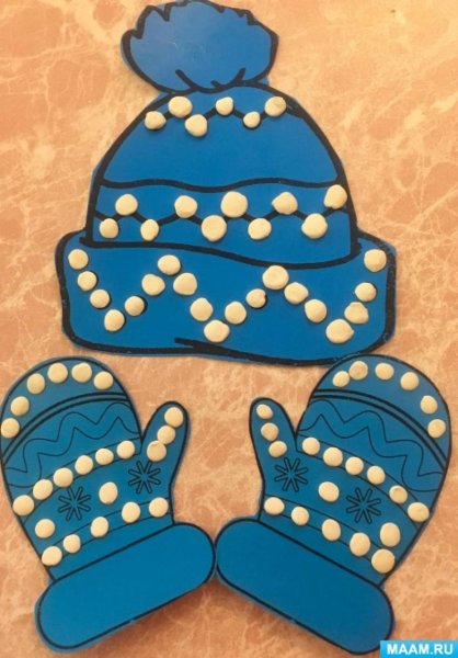 Аппликация в средней группе на тему одежда