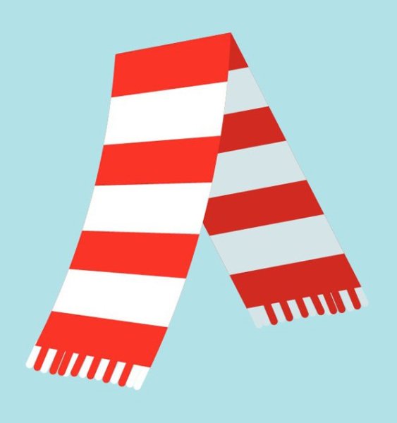 Рисование полосатый шарфик во второй младшей