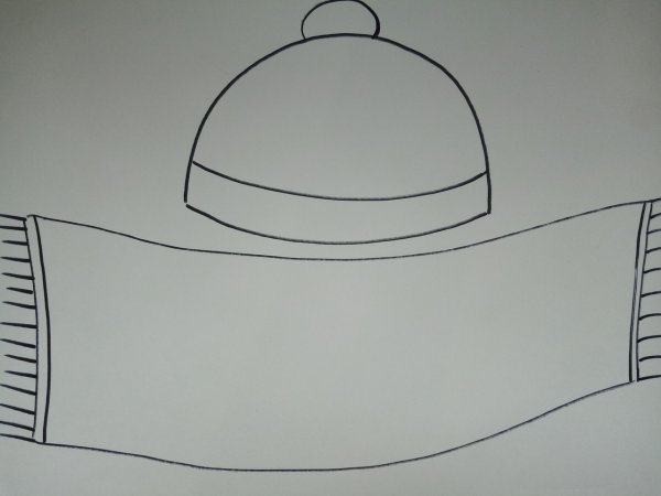 Шапка трафарет для детей