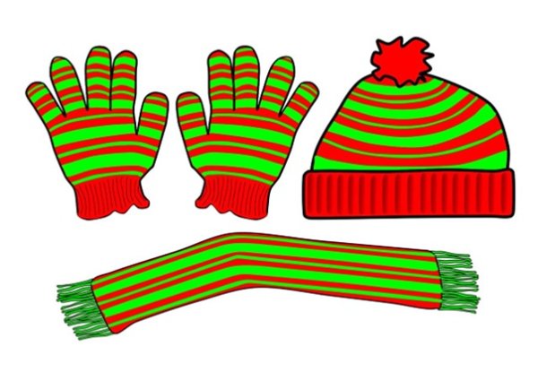 Шапка и шарф картинка для детей