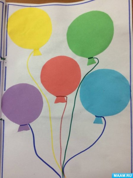 Аппликация во второй младшей группе