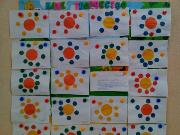 Аппликация украшение платочка в средней группе