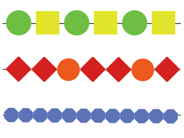 Бусы геометрические