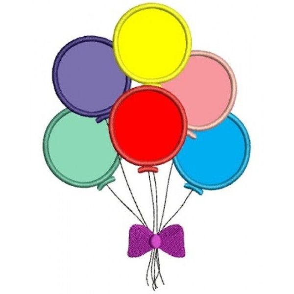 Аппликация воздушные шарики