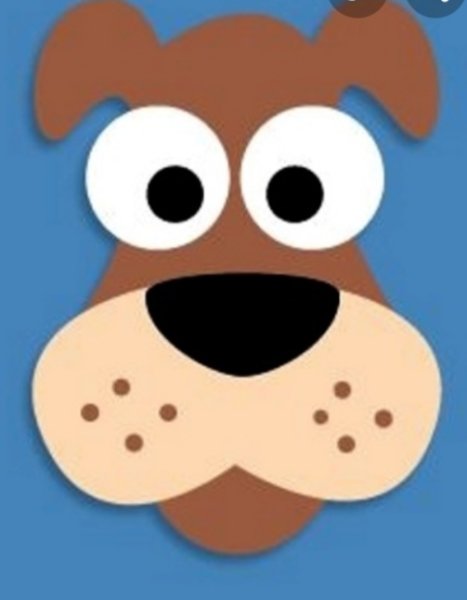 Аппликация собака для малышей