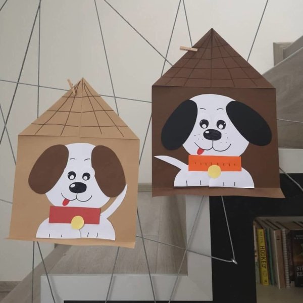 Аппликация щенок