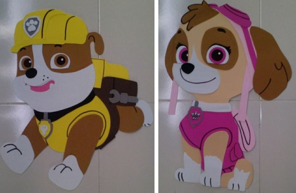 Щенячий патруль из бумаги