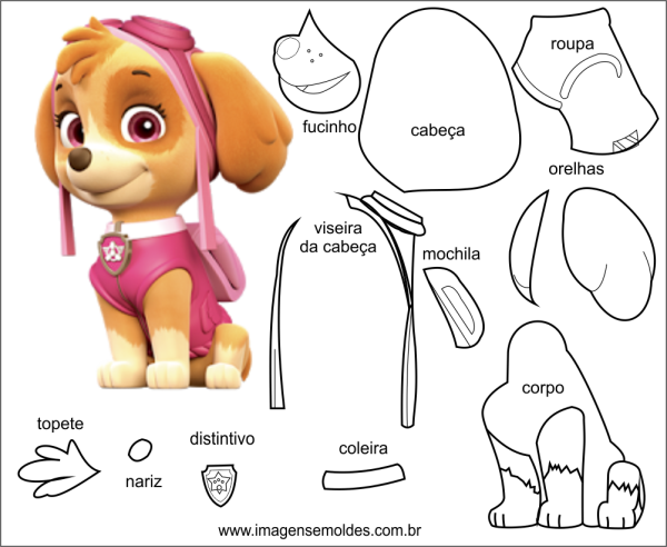 Выкройки Щенячий патруль из ткани