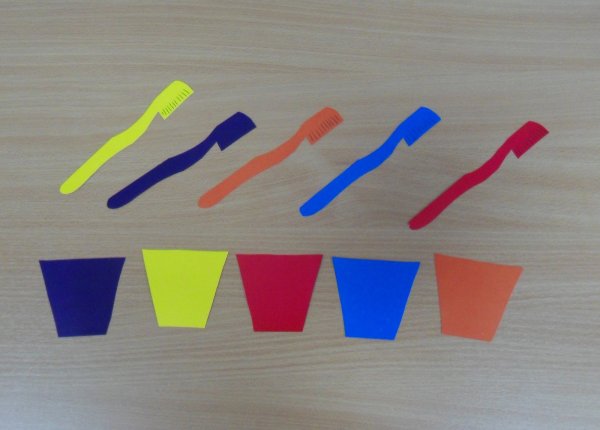 Аппликация зубная щетка в младшей группе