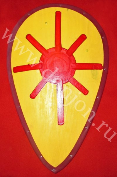 Щит богатыря из картона