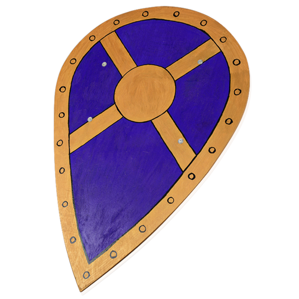 Каплевидный щит сбоку