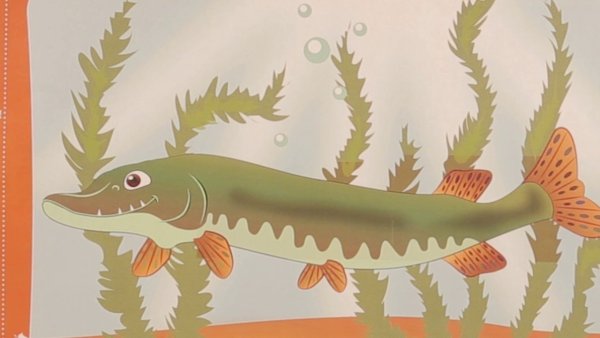 Щука рисунок для детей