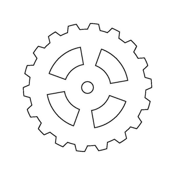 Шестеренка контур