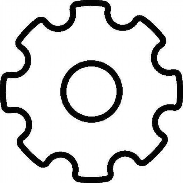 Шестерня трафарет