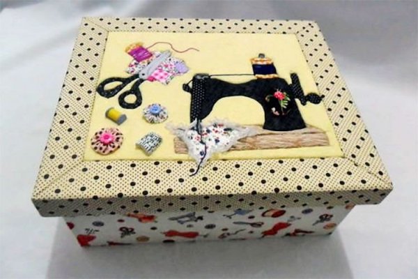 Коробочки из ткани пэчворк