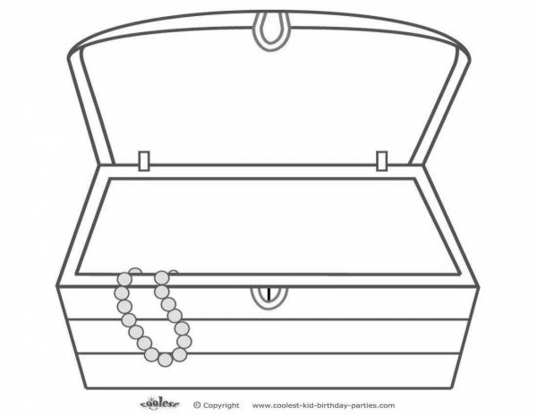 Сундук раскраска