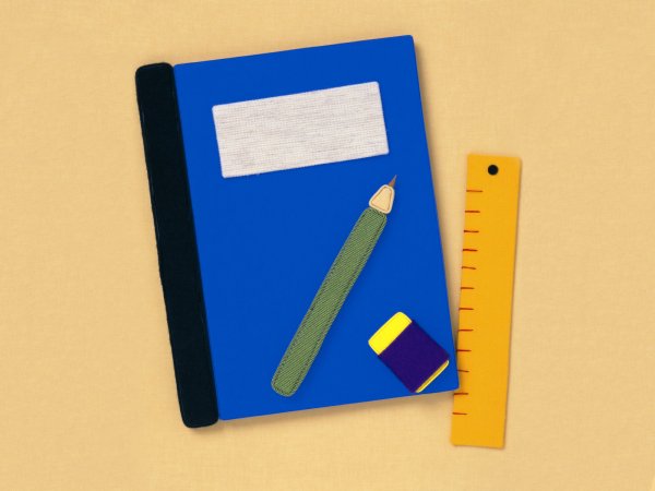 Аппликация на тему школьные принадлежности в подготовительной