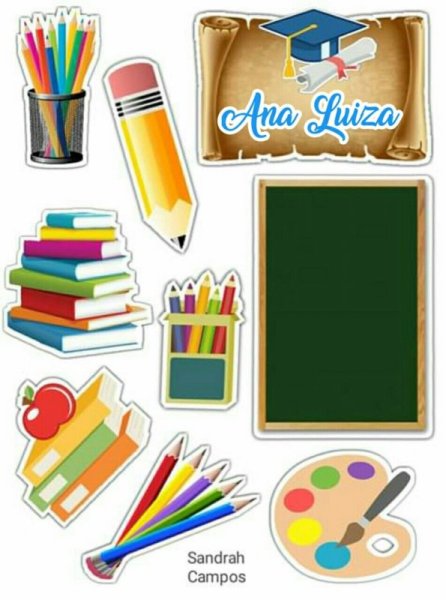 Школьные принадлежности вырезать