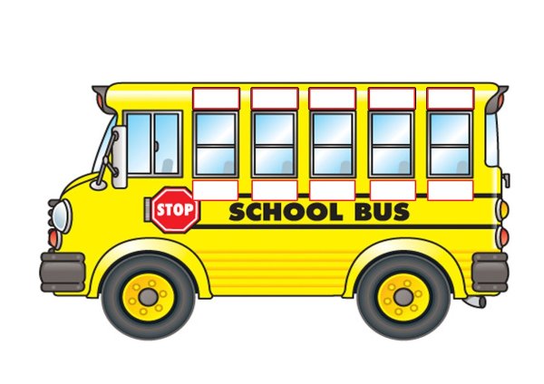 Рамка школьный автобус