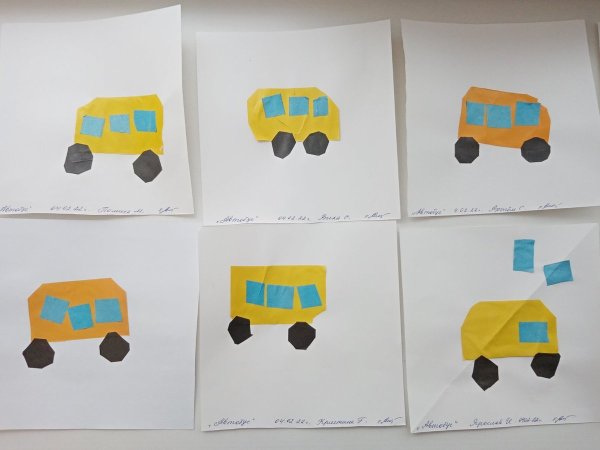 Аппликация транспорт в средней группе