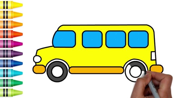 Рисование автобус