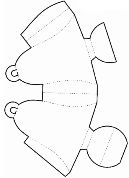 Колокол из бумаги объемный